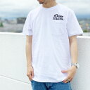 デウスエクスマキナ DEUS EX MACHINA Tシャツ 半袖 VENICE ADDRESS S/S Tee 定番ロゴ DMS41065C ホワイト 白 WHITE ブラック 黒 BLACK