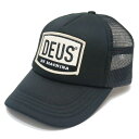 デウスエクスマキナ DEUS EX MACHINA メッシュキャップ MORE TOWN TRUCKER CAP トラッカーキャップ 帽子 ブラック BLACK ベルーガ BELUGA DMP87096