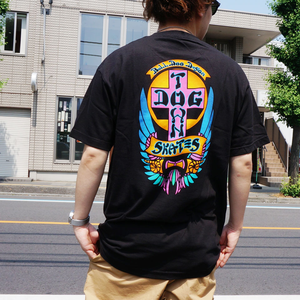 全2色 ドッグタウン DOG TOWN Tシャツ BULL DOG LTD COLOR S/S Tee ブルドッグ 半袖 ネオン ブラック ホワイト 黒 白