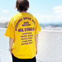 MRV by Mr.vibes Tシャツ GOD BLESS S/S Tee 半袖 オリジナル イエロー/パープル 黄色 YELLOW