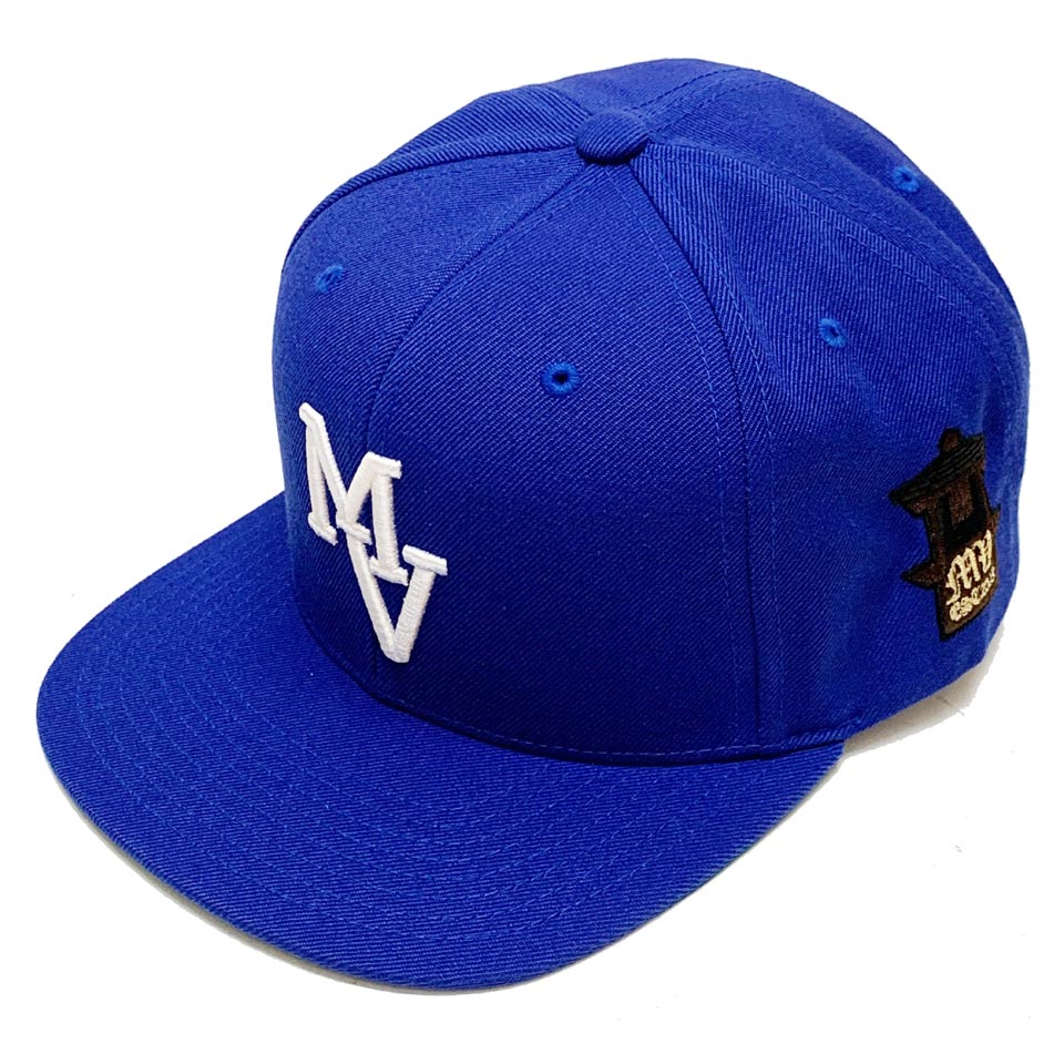 MRV by Mr.vibes キャップ SCRIPT LOGO SNAPBACK スナップバック 帽子 オリジナル ロイヤルブルー 青 BLUE