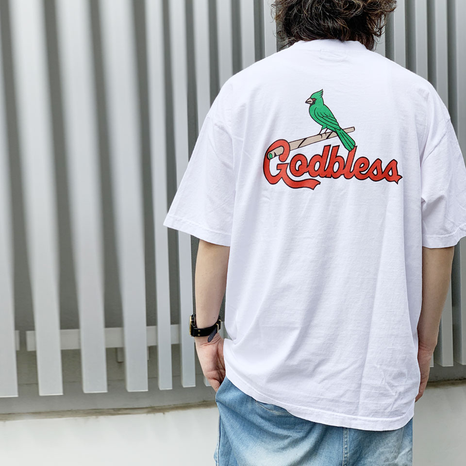 MRV by Mr.vibes Tシャツ CARDINALIS GOD BLESS S/S Tee 半袖 オリジナル ホワイト 白 WHITE