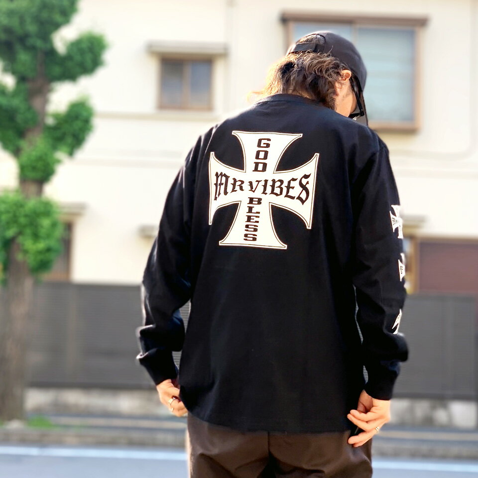 MRV by Mr.vibes ロンT Tシャツ IRON CROSS L/S Tee 2025 長