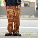 ラジ RAJI シェフパンツ CHEF PANTS イージーパンツ パジャマパンツ 総柄 イエロー YELLOW 黄色