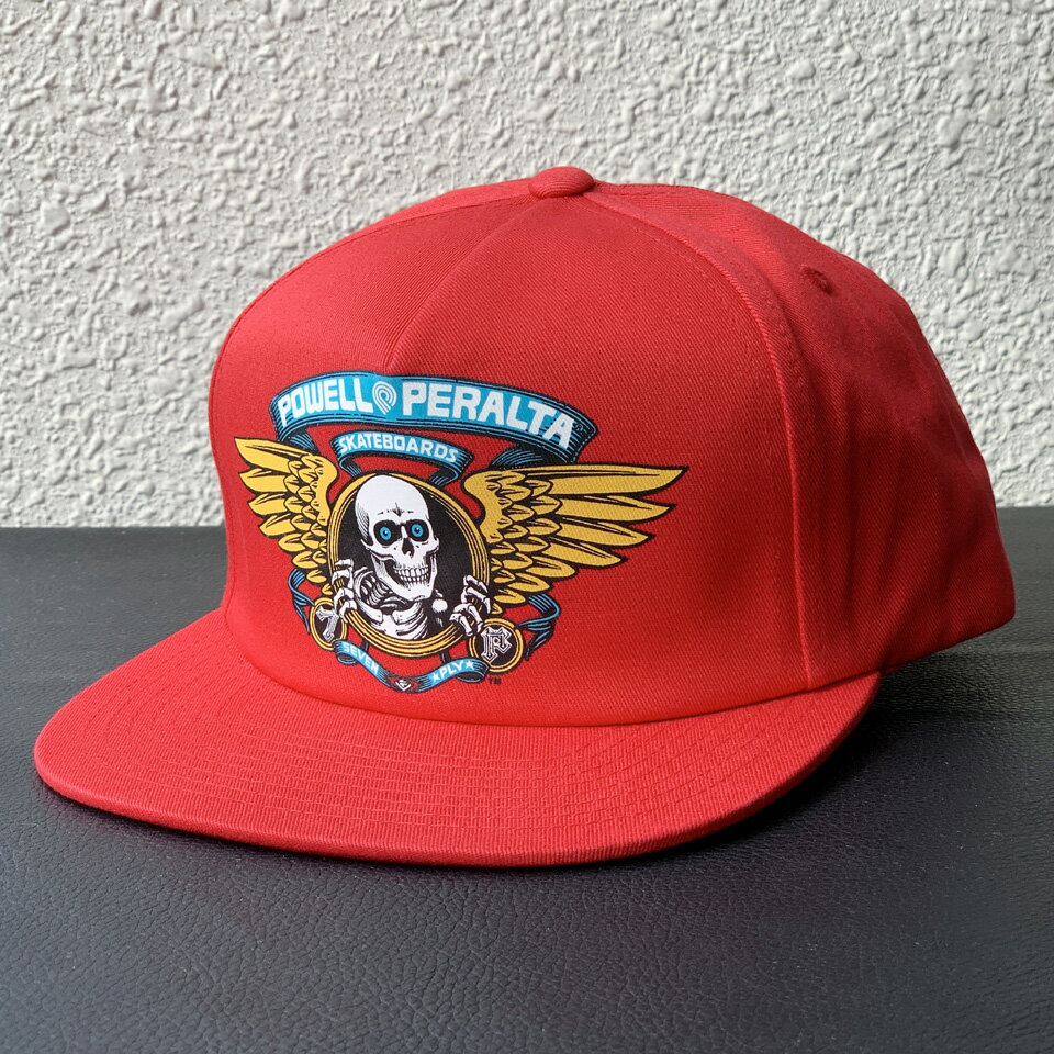 파월 페랄타 POWELL PERALTA 스냅 백 WINGED RIPPER SNAPBACK 캡 모자 리퍼 레드 레드 RED