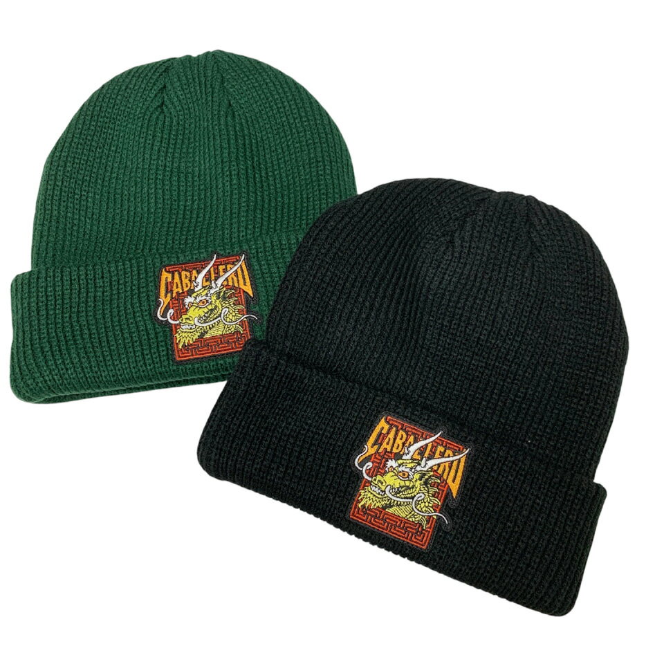 パウエルペラルタ POWELL PERALTA ビーニー CAB STREET DRAGON ニットキャップ 帽子 ブラック 黒 BLACK グリーン GREEN 緑