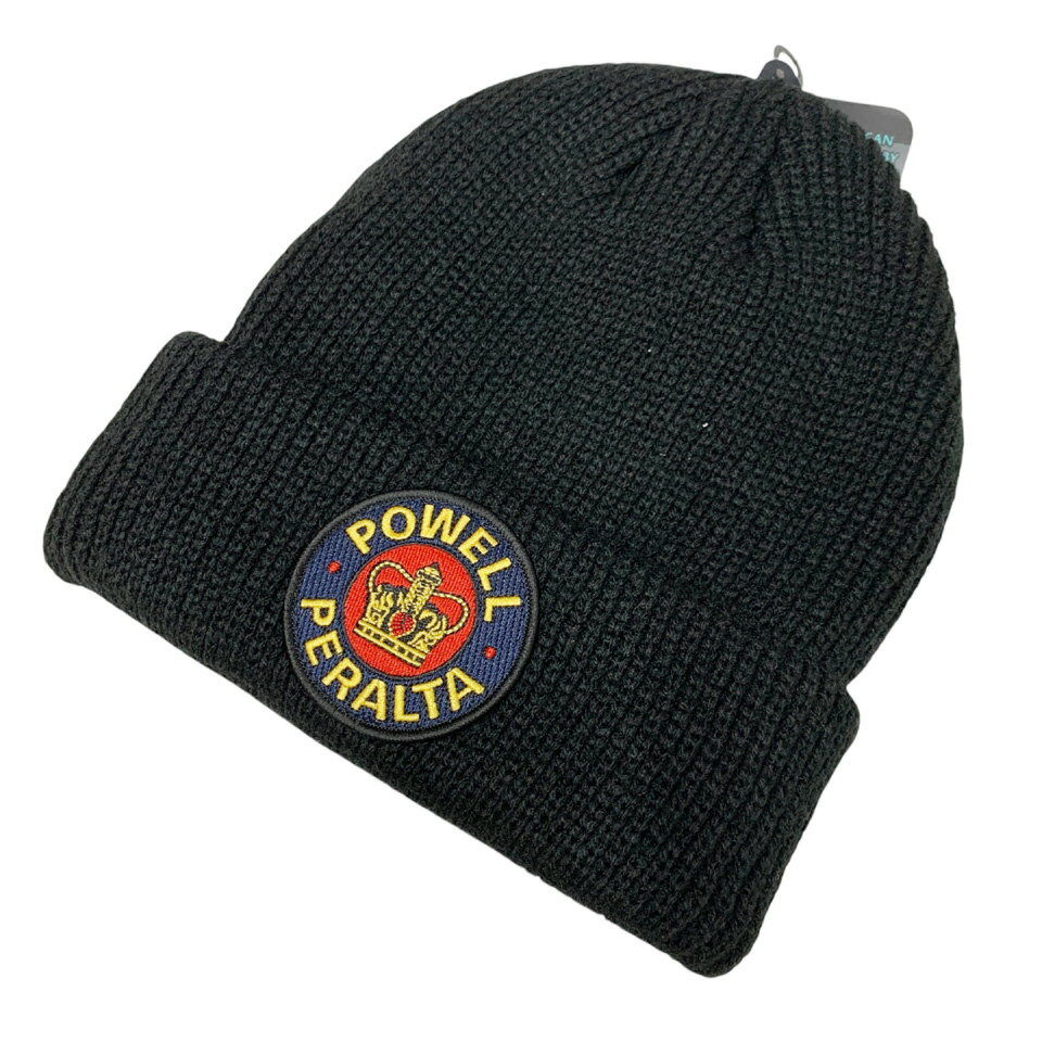 パウエルペラルタ POWELL PERALTA ビーニー SUPREME BEANIE ニットキャップ 帽子 ブラック 黒 BLACK