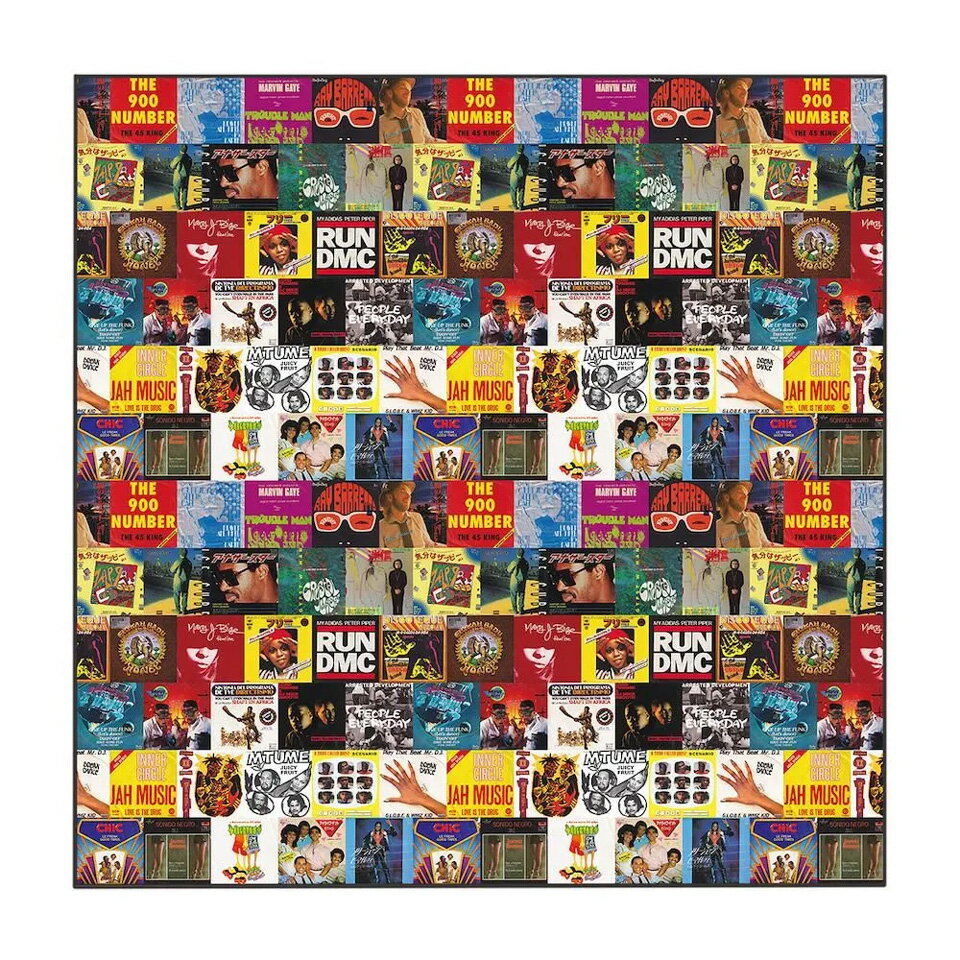 ラップアタック RAP ATTACK バンダナ "Classic 45 Records" BANDANA -Directed by DJ Koco- 総柄 マルチカラー MULTI DJココ RASP25-AC001