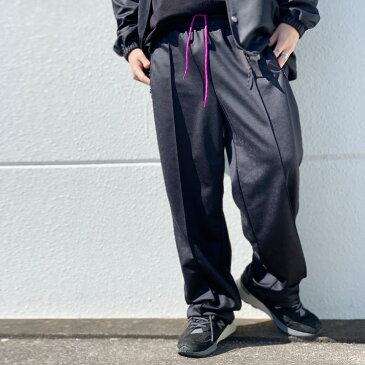 SALE セール サニースポーツ SUNNY SPORTS トラックパンツ 3D EMB TRACK PANTS ジャージ パンツ ヒョウ柄 レオパード ブラック 黒 BLACK