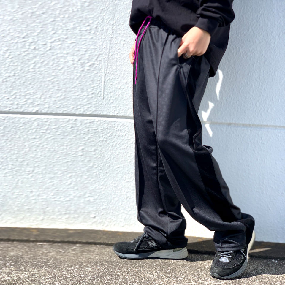 SALE セール サニースポーツ SUNNY SPORTS トラックパンツ 3D EMB TRACK PANTS ジャージ パンツ ヒョウ柄 レオパード ブラック 黒 BLACK