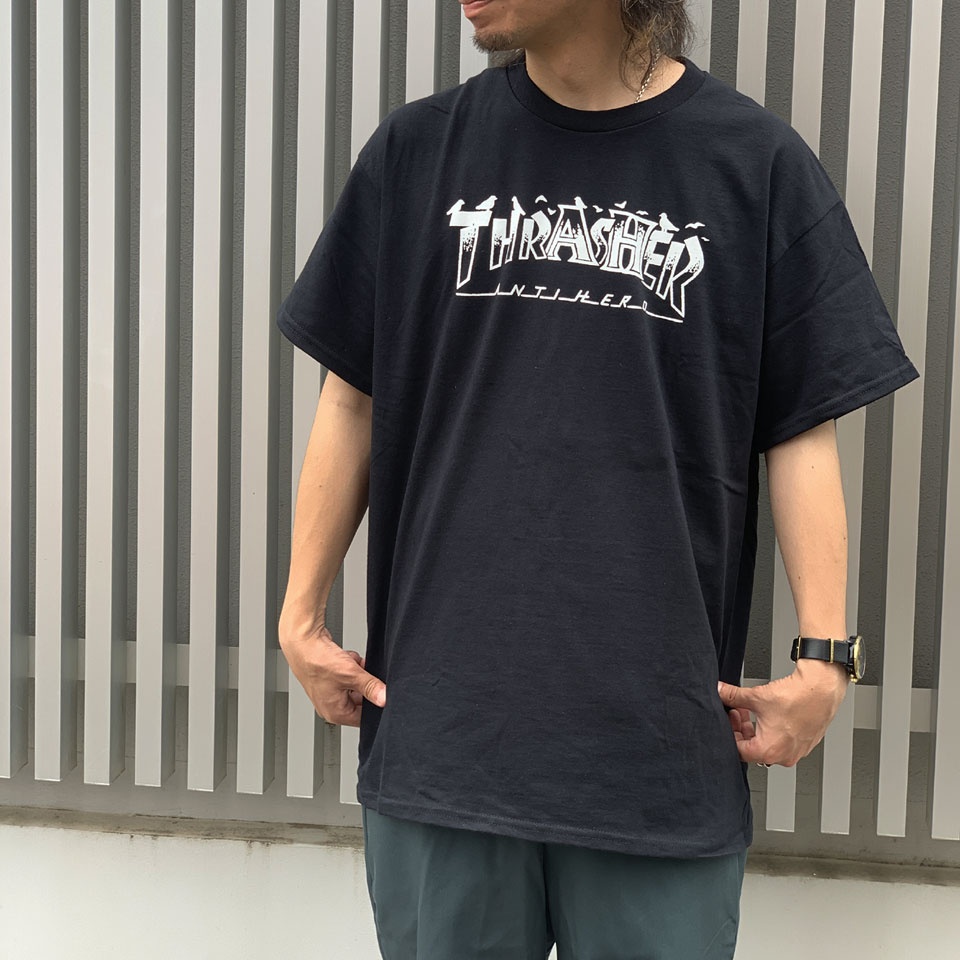 Rakuten - スラッシャー THRASHER Tシャツ ANTIHERO PIGEON MAG SS Tee アンタイヒーロー アンチヒーロー コラボ ブラック ナチュラル BLACK NATURAL 黒