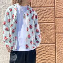 タウンクラフト TOWNCRAFT パジャマジャケット HEART PRINTED PAJAMA JACKET パジャマシャツ シャツ 総柄シャツ カートコバーン KURT COBAIN ホワイト 白 WHITE