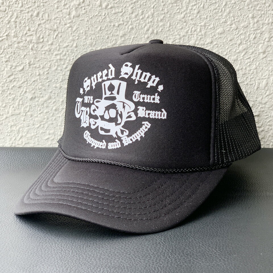 トラックブランド TRUCK BRAND メッシュキャップ SPEED SHOP TRUCKER CAP トラッカーキャップ 帽子 ブラック 黒 BLACK