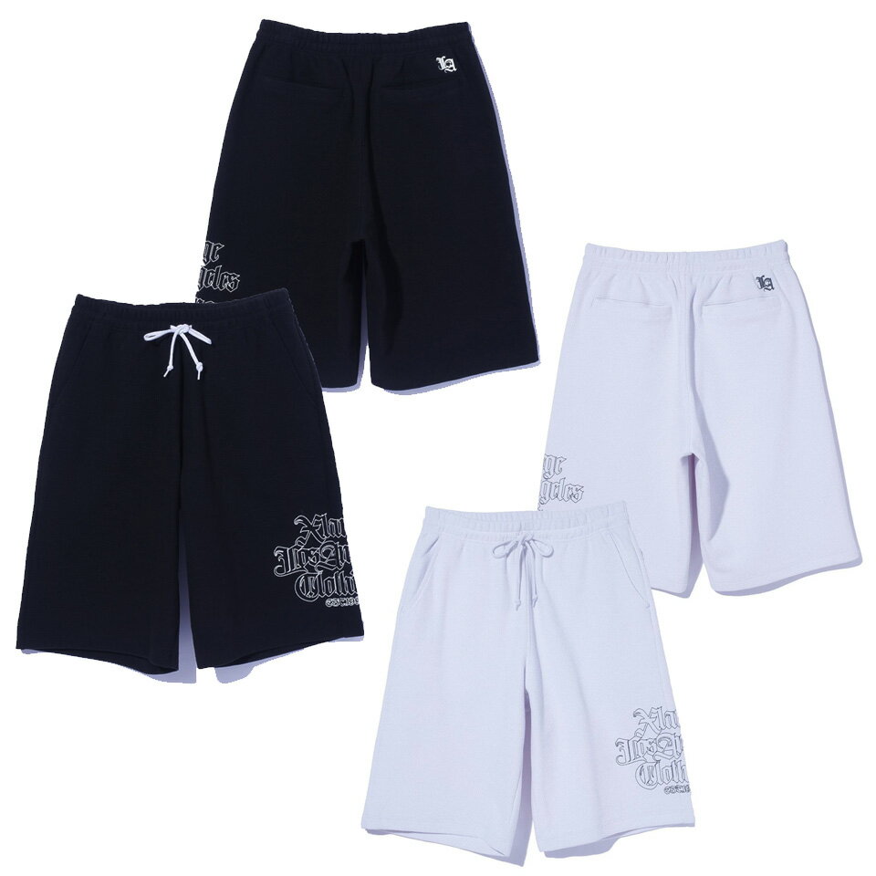 全2色 エクストララージ XLARGE ショートパンツ OLD ENGLISH WAFFLE SHORT PANTS ワッフル サーマル ブラック 黒 BLACK ホワイト 白 WHITE 101262031001