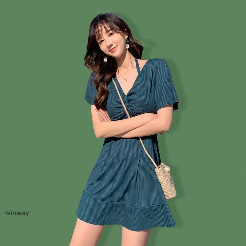 水着レディース 体型カバー ビキニ ビーチウェア ぽっちゃり ママ水着 ワンピース水着 20代 40代 大きいサイズ スイムウェア バストアップ お洒落