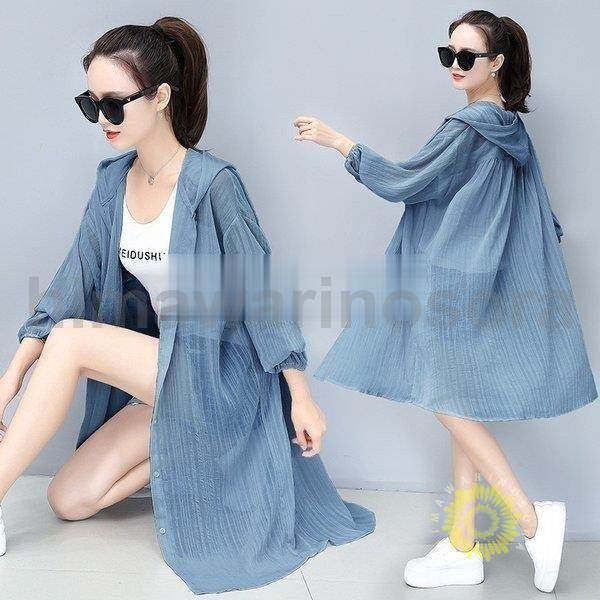 ジャケット レディース アウター フード付き カーディガン 長袖 ロング丈 夏用 トップス サマージャケット ラッシュガード 薄手 UVカット 冷房対策 紫外線対策