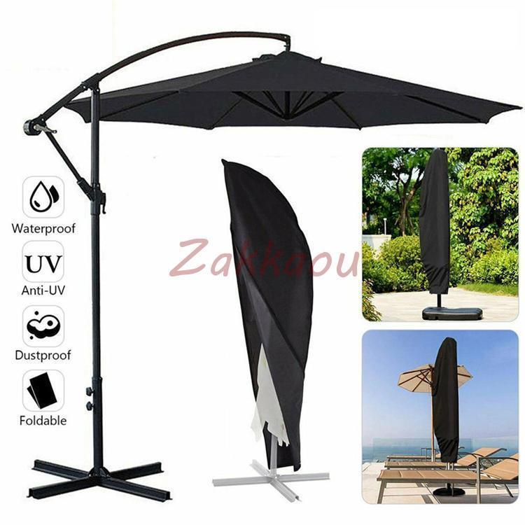 パラソルカバー ファニチャーカバー カンチレバーパラソル 傘プロテクター 屋外用 ガーデン用 紫外線防..