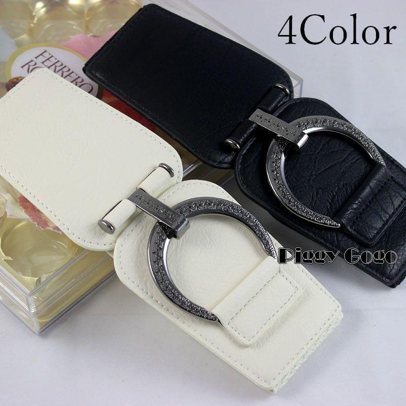 サッシュベルト レディース 女性 女子 ワイド サークル 円 フック フェイクレザー ゴム ストレッチ 伸..