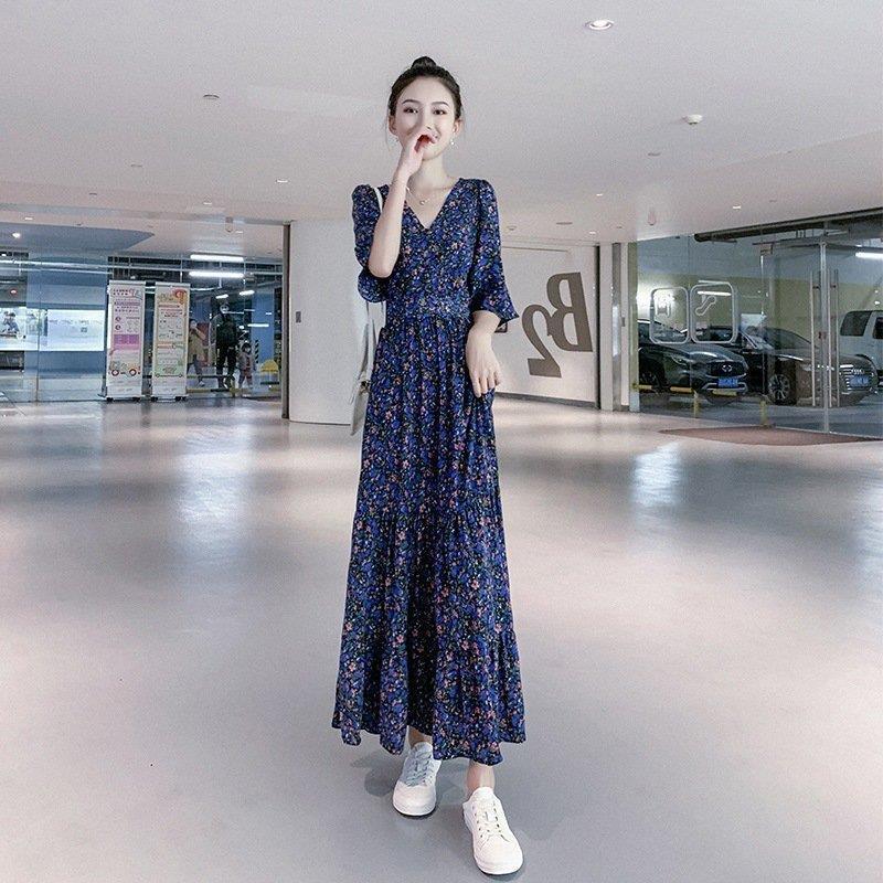 ワンピース レディース 40代 30代 マキシ丈ワンピース きれいめ 花柄ワンピ Vネック 着痩せ シフォン ロング 呼ばれ 結婚式 春 演奏会