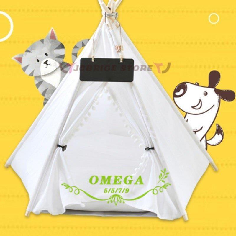 ペット用テント ペットハウス 犬 猫 ペット用品 テントハウス 小屋 クッション付き リネン生地 ペット..