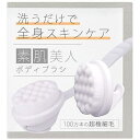 髪美人育成プロジェクト 素肌美人ボディタオルブラシ 体を洗うだけで全身スキンケア 100万本の極細毛で肌を傷つけないボディタオル 背中も洗え