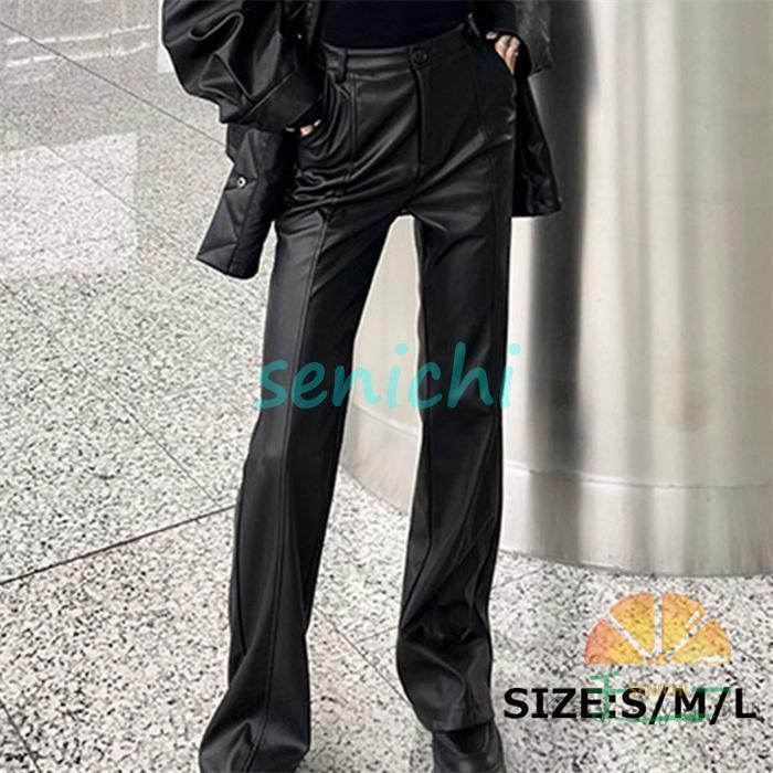 レザーパンツ レディース ライダースパンツ ズボン ボトムス 革パンツ PUズボン ロングパンツ 皮パン ..