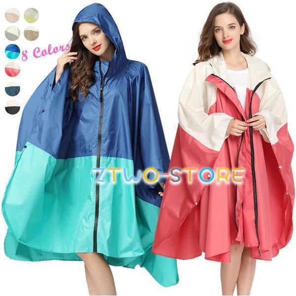 レインコート レインポンチョ メンズ レディース レインウェア ひざ丈 自転車 軽量 雨具 バイク 防水 防災 ロング カッパ