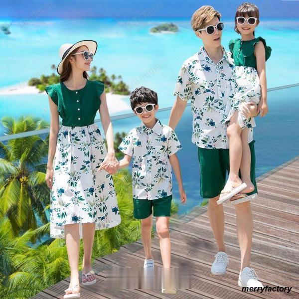 親子コーデ ワンピース ママとお揃い 娘とペアルック 親子 ペアルック ベビー 赤ちゃん リンクコーデ ..