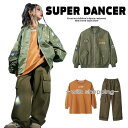 ミリタリージャケット MA-1 ダンス衣装 キッズ ヒップホップ 衣装 ブルゾン 子供ダンス服 キッズダンス衣装 韓国 K-POP カーキ