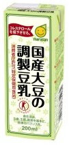 ★特定保健用食品★マルサン【国産大豆の調整豆乳】200ml×24本入り★【常温保存可能】♪