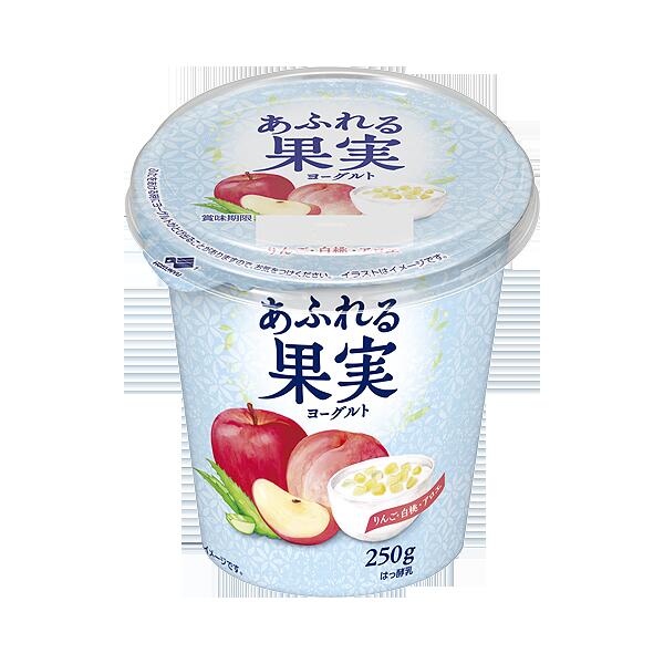 北海道乳業あふれる果実ヨーグルト　250g×6個【乳酸菌】【はっ酵乳】【要冷蔵】