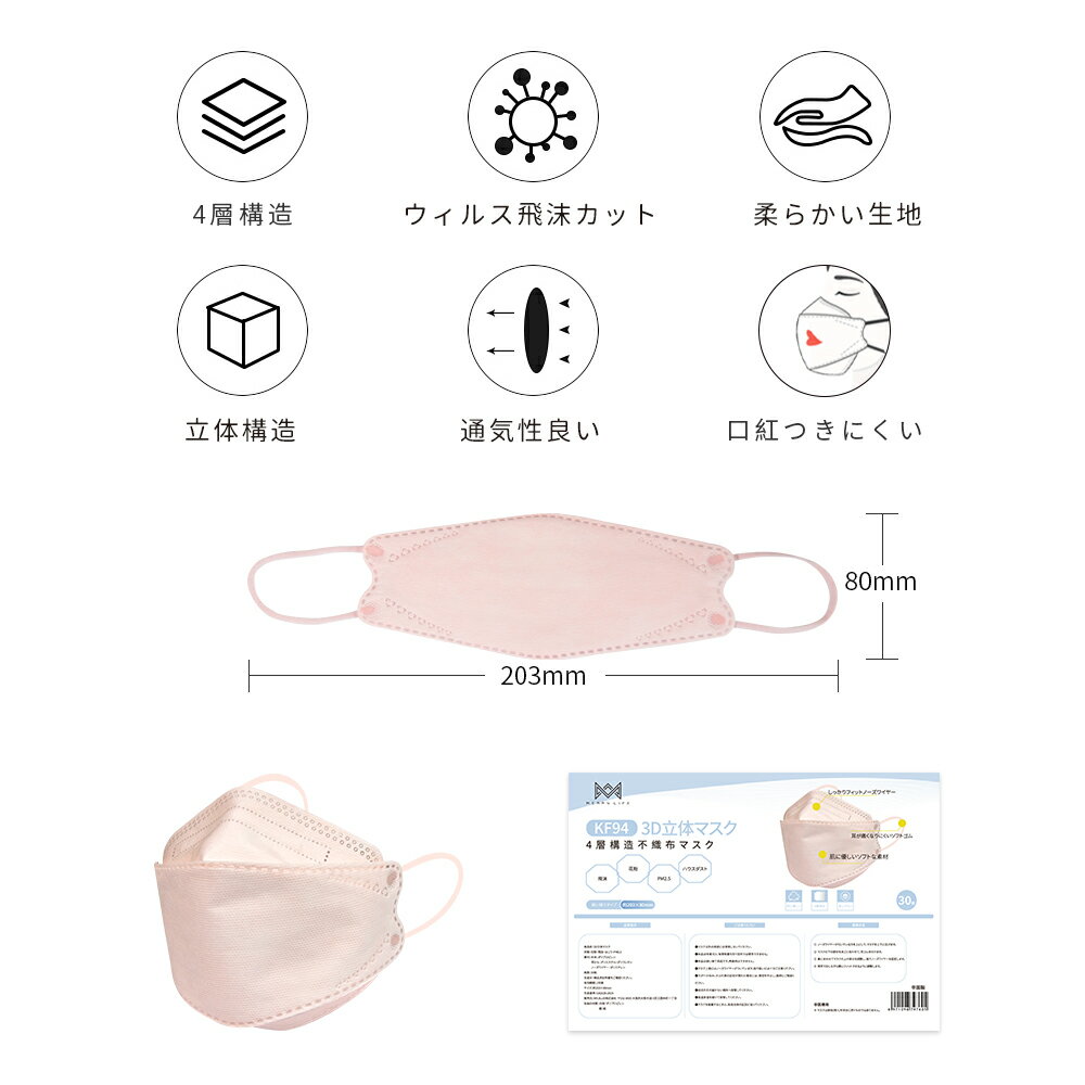 血色マスク カラーマスク 50枚 30枚 KF94 新商品お試し価格 立体型 3D 不織布マスク おしゃれ ファッション ピンク パープル 桜 紫陽花 花柄 夏 使い捨てマスク 花粉 小さめ 16cm幅 17cm幅 呼吸しやすい 女性用 男性用 メンズ レディース 痛くならない 学校|マスク 黒 カラー