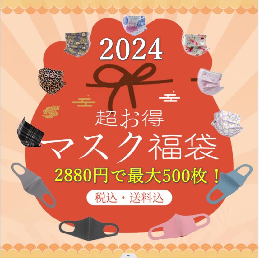 【最大500枚】マスク 福袋 2024 数量