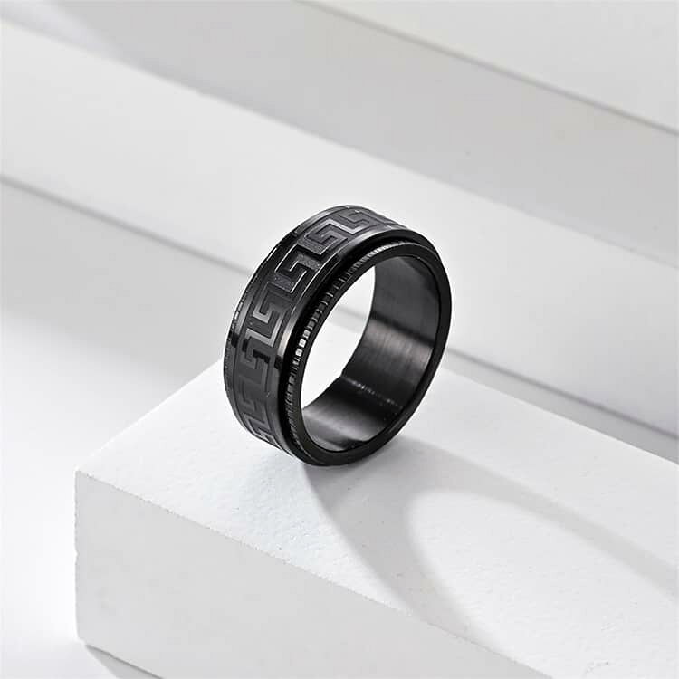 5点セット チタン フィジェットリング 欧米 ストレス解消リング リング 指輪 5点セ...