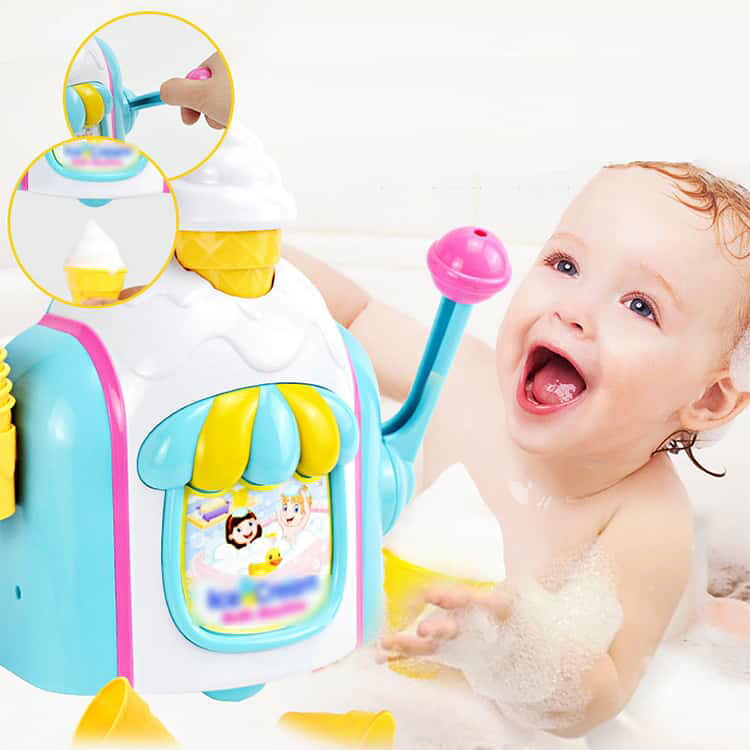 お風呂おもちゃ 水遊び玩具 知育玩具 水遊び 泡遊び プール 5歳 アイスクリーム 3...