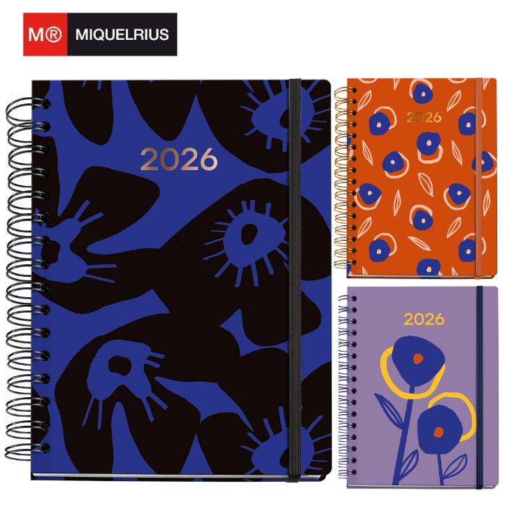 数量限定【ミケルリウス 日本公式ショップ】MARF ORGANIC PATTERN MIQUELRIUS Diary 2026年 1月はじまり シール付き 全3...