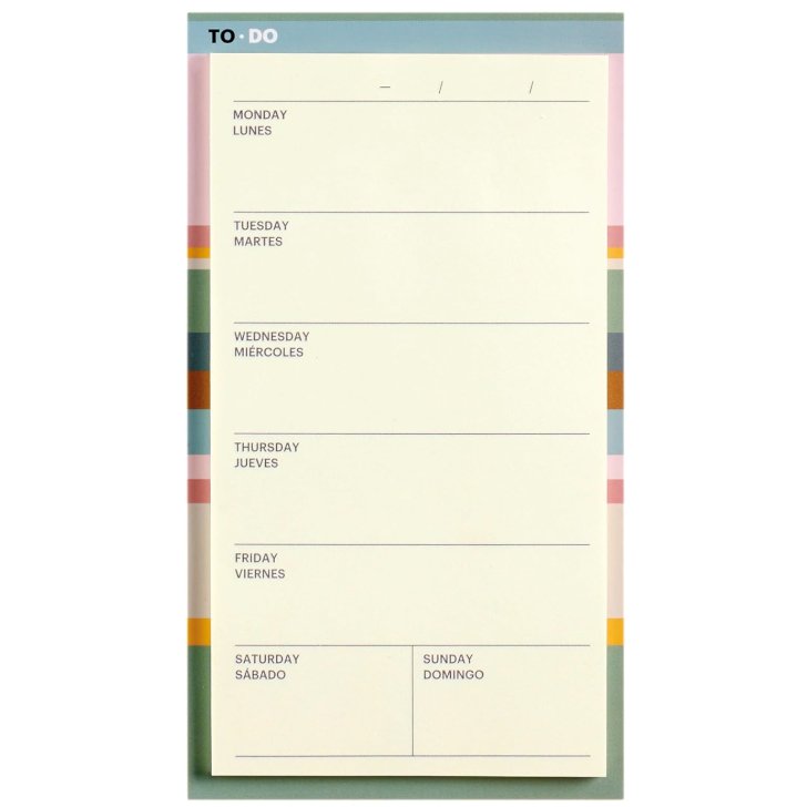 【ミケルリウス 日本公式ショップ】 貼ってはがせるウィークリープランナー MIQUELRIUS 30枚入り 80g/m2 上質紙 145×95mm スペイン かわいい おしゃれ シンプル ビジネス 学生 入学 海外 輸入 文具 MR セルフログ スケジュール管理 勉強 計画 日記 TODOリスト