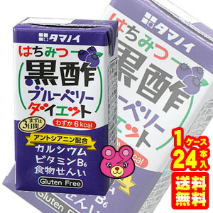 【1ケース】 タマノイ酢 はちみつ黒酢ブルーベリーダイエット 紙パック125ml×24本入 【北海道・沖縄・離島配送不可】