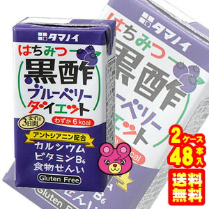 【2ケース】 タマノイ酢 はちみつ黒酢ブルーベリーダイエット 紙パック125ml×24本入×2ケース：合計48本 【北海道・沖縄・離島配送不可】