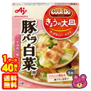 【1ケース】 味の素 Cook Do きょうの大皿 和風・洋風合わせ調味料 豚バラ白菜用 110g×40箱入 クックドゥ 【北海道・沖縄・離島配送不可】