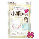 【雑貨】 ビースタイル プリーツタイプ ふつうサイズ (90×165mm) プレミアムホワイト 5枚入 マスク 【雑貨は、よりどり3,980円〔税込〕以上で送料...