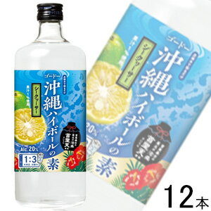 【お酒】 【2ケース】 合同酒精 沖縄ハイボールの素 シークヮ—サー 瓶 720ml×6本入×2ケース:合計12本 【北海道・沖縄・離島配送不可】