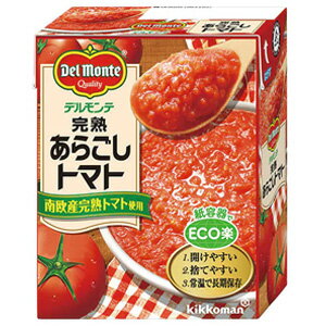 【1ケース】 キッコーマン デルモンテ 完熟あらごしトマト 紙パック388g×12個入 【北海道・沖縄・離島..