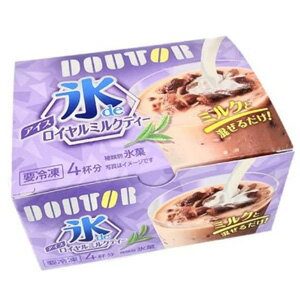 【72杯分】 アイスライン ドトール氷deカフェ アイス ロイヤルミルクティー 60g×4袋×6個入×3箱：合計72袋 氷 コーヒー 【要冷凍】【クール便】【北海道・沖縄・離島配送不可】［HF］のサムネイル