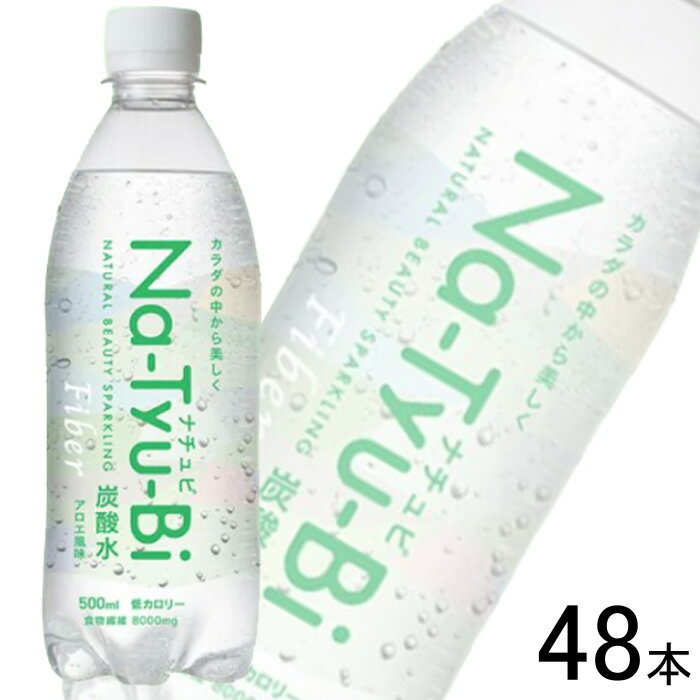  友桝飲料 Na-Tyu-Bi アロエ風味 PET 500ml×24本入×2ケース：合計48本 ナチュビ 