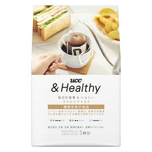  UCC UCC&Healthy マイルドテイスト ワンドリップコーヒー (12g×5杯分)×12袋入 〔機能性表示食品：届出番号H1031〕