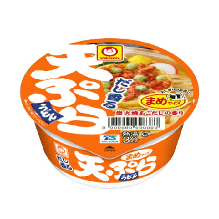 【1ケース】 東洋水産 マルちゃん だし香るまめ天ぷらうどん 44g×12個入 【北海道・沖縄・離島配送不可】