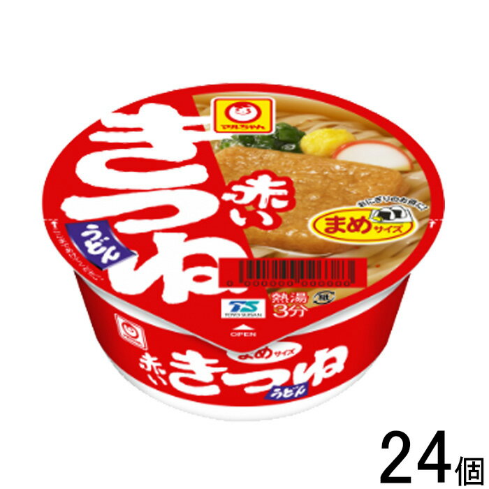 【2ケース】 東洋水産 マルちゃん 赤いまめきつねうどん 西 41g×12個入×2ケース：合計24個 【北海道・沖縄・離島配送不可】