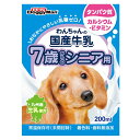 ご注意＞必ずお読み下さい※リニューアルに伴い、パッケージ・内容等予告なく変更する場合がございます。予めご了承ください。 パッケージ等のご指定があれば、ご連絡下さい。 ※北海道・沖縄・離島へのお届けができない商品がございます。【全国送料無料】【メール便】の商品は、どこでも送料は追加されません。 ※生鮮食品（商品名に【要冷蔵】または【要冷凍】と記載）は、ご注文後のキャンセルまた返品および交換はできません。ご不在等で返送された場合は、ご返送にかかる代金をご請求致します。九州産生乳のおいしさがいきている、乳糖ゼロのおいしさ。 ・毎日飲んで欲しいから、九州産の生乳を使用し、人工着色料や香料を使用せずにつくりました。だから、ナチュラルなおいしさがいきています。 ・良質なたんぱく質を含み、栄養バランスに優れる牛乳をできるだけ摂取して欲しいから、わんちゃんが体の中で分解できない「乳糖」を製造過程で完全に分解し、乳糖ゼロに仕上げました。 ・シニア期の関節機能の健康維持をサポートする軟骨形成成分を配合しました。 ・原料、味、産地にこだわった、ペット用《国産牛乳》シリーズです。 ・離乳前の幼犬には与えないでください。