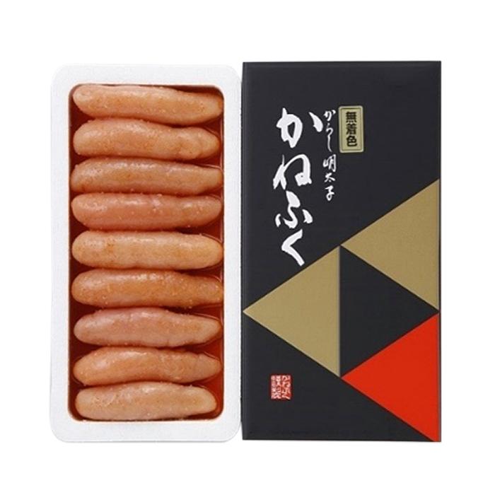 かねふく 無着色明太子 黒スリーブ 400g 福岡 博多 贈答 【メーカー直送品】【要冷凍】【クール便】【北海道・沖縄・離島配送不可】［HF］